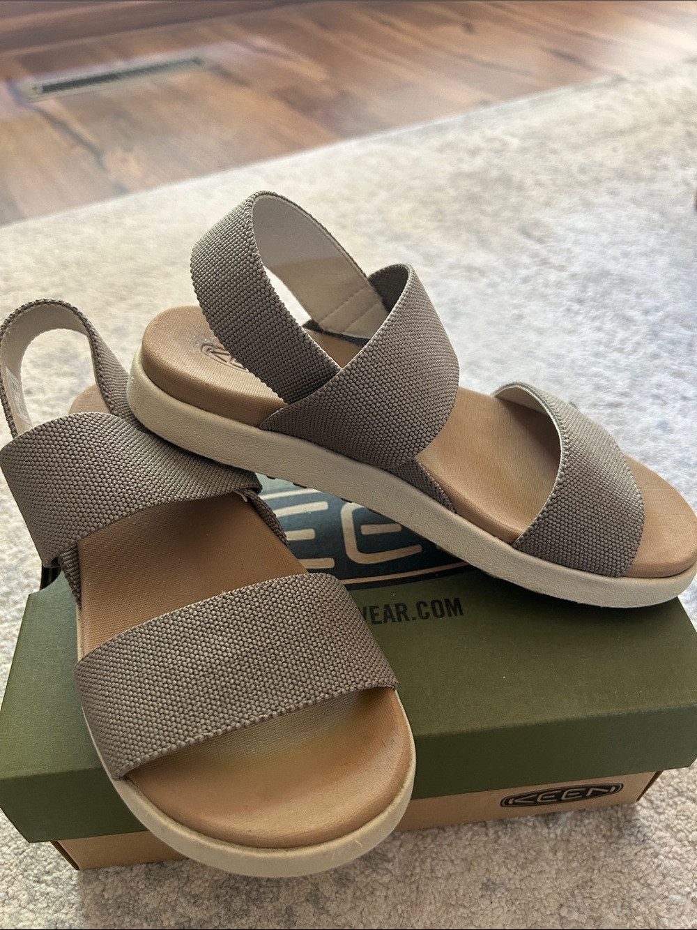 Keen Women's Brindle/BirchElastic-Strap Sandals
